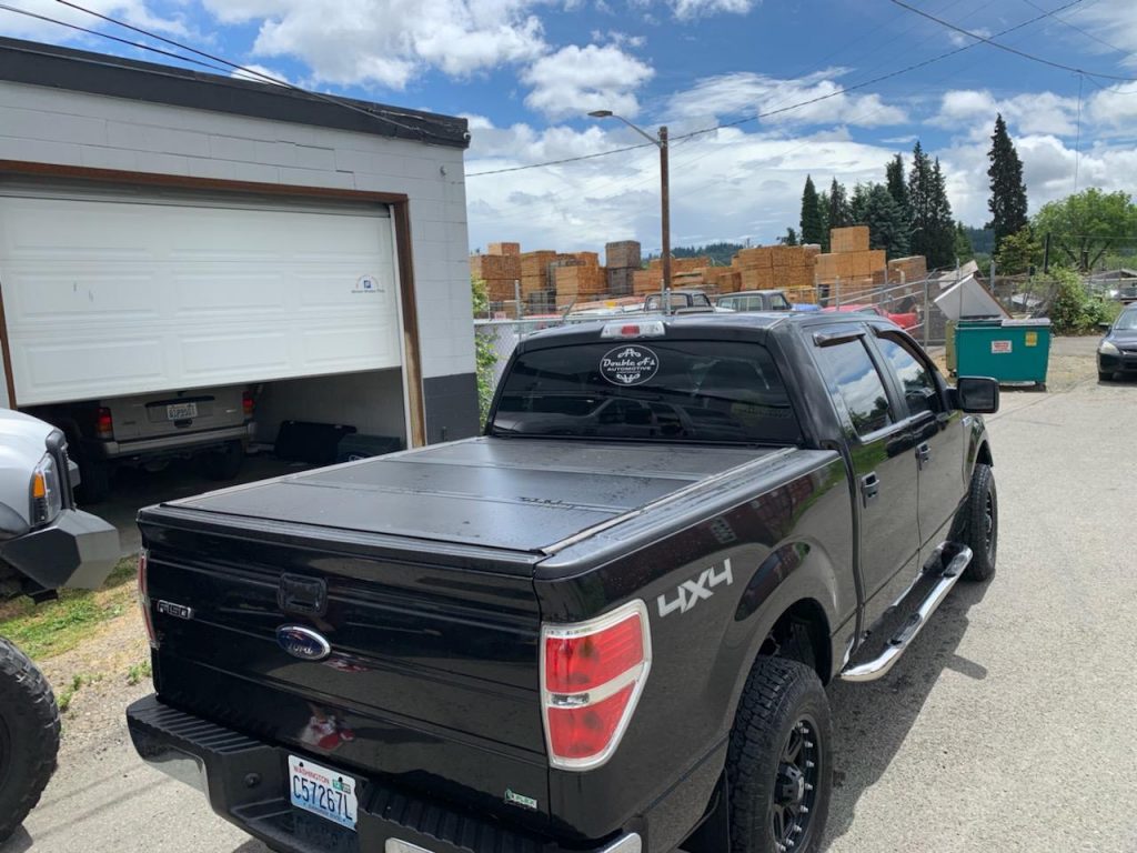 Ford with a back flip bed cover